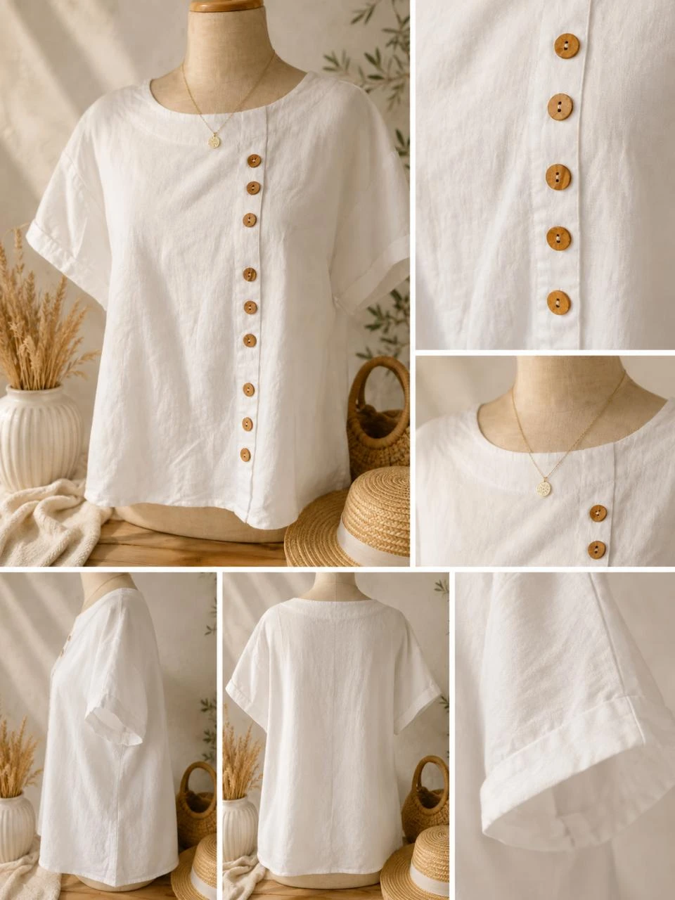 T- shirt couleur blanc taille M neuf